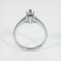14K White Gold Pave Ring Setting Image