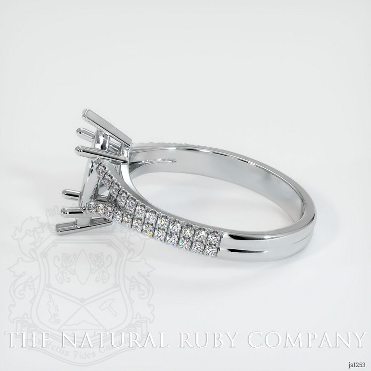 18K White Gold Pave Ring Setting