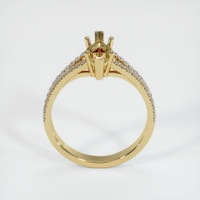 14K Yellow Gold Pave Ring Setting Image