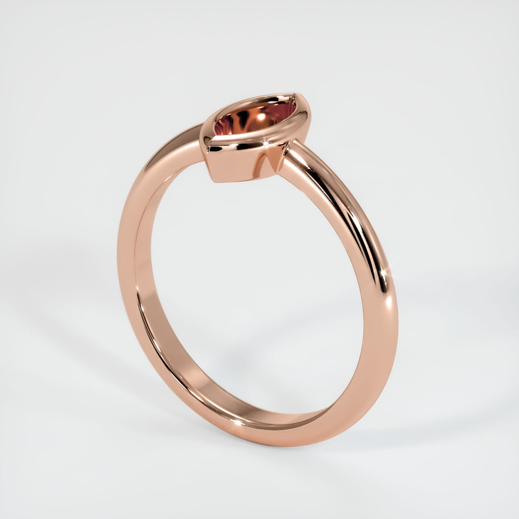 14K Rose Gold Vedic Ring Setting