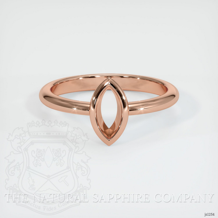 14K Rose Gold Vedic Ring Setting