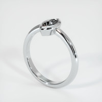Vedic Emerald Ring 3.07 Ct., 18K White Gold Combination Setting