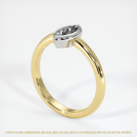 14K White & Yellow Vedic Ring Setting Video