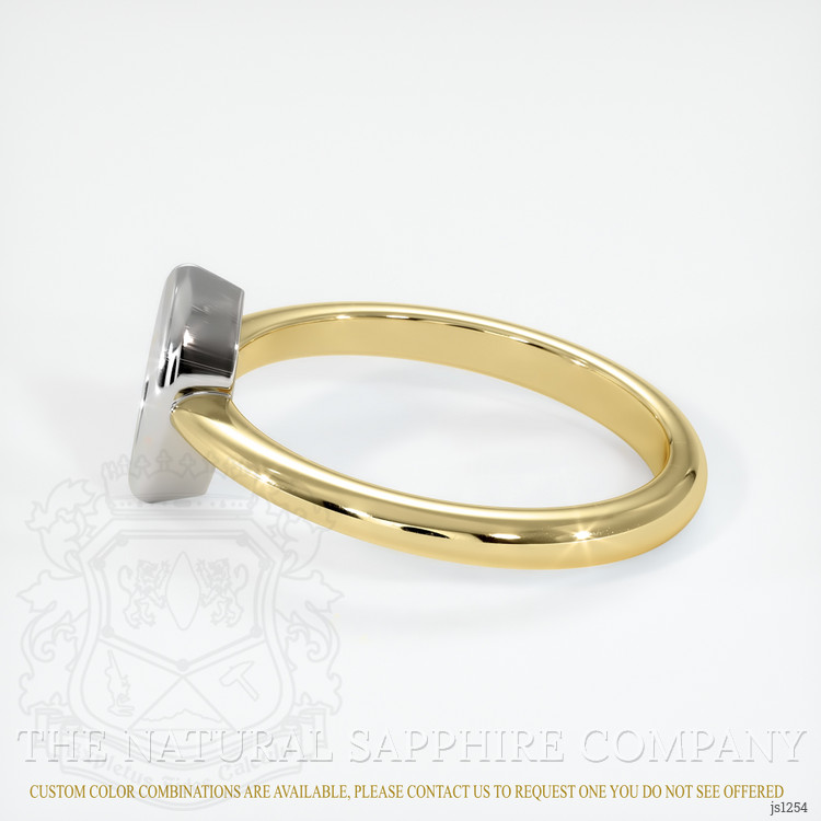 14K White & Yellow Vedic Ring Setting