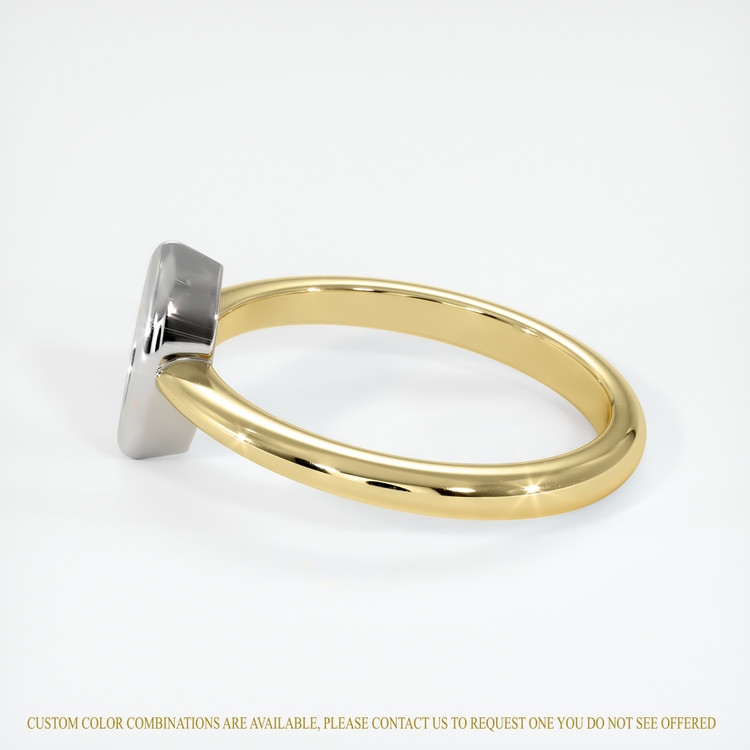 14K White & Yellow Vedic Ring Setting