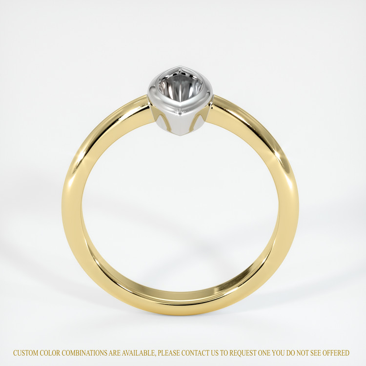 14K White & Yellow Vedic Ring Setting