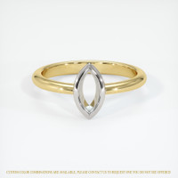 18K White & Yellow Vedic Ring Setting Image