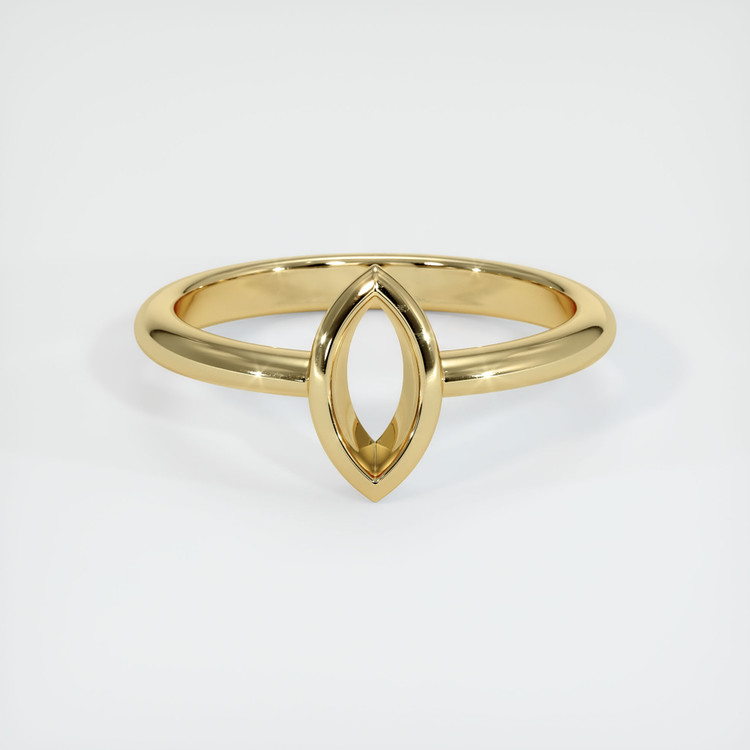 14K Yellow Gold Vedic Ring Setting