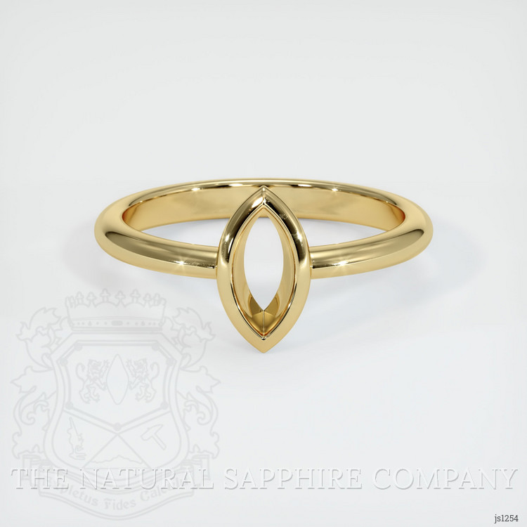 14K Yellow Gold Vedic Ring Setting