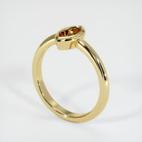 Vedic Emerald Ring 2.39 Ct., 18K Yellow Gold Combination Setting