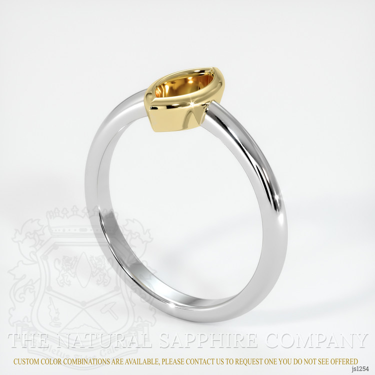 14K Yellow & White Vedic Ring Setting