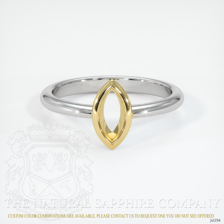 14K Yellow & White Vedic Ring Setting