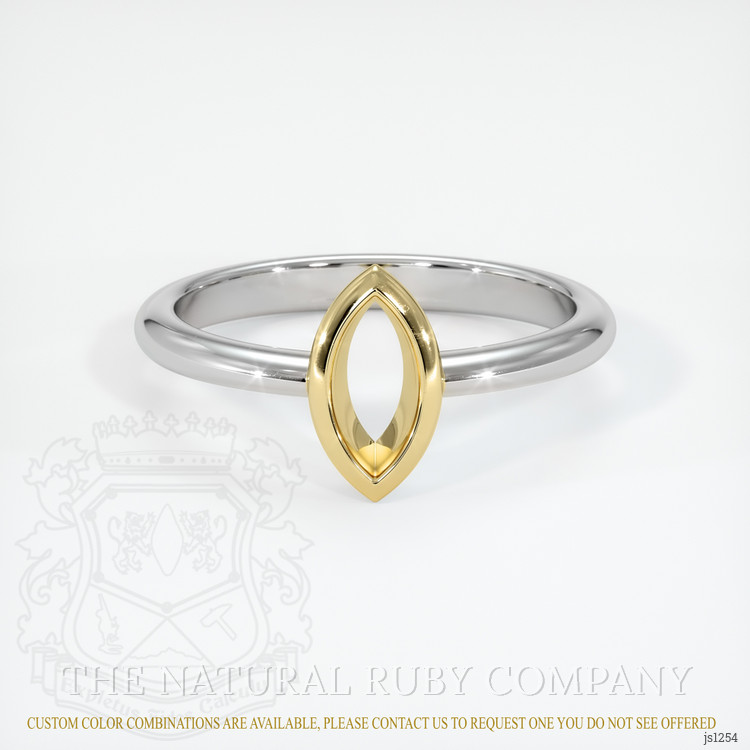 14K Yellow & White Vedic Ring Setting
