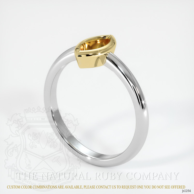 18K Yellow & White Vedic Ring Setting