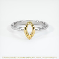 18K Yellow & White Vedic Ring Setting Image