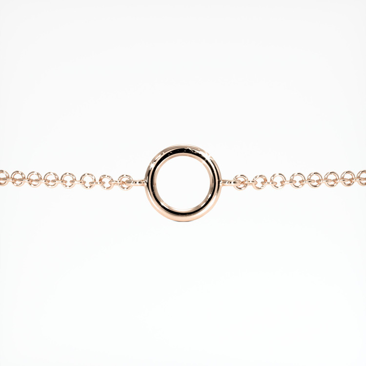 14K Rose Gold Vedic Bracelet Setting