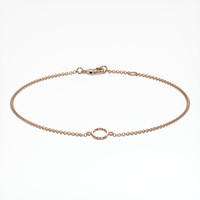 14K Rose Gold Vedic Bracelet Setting Image