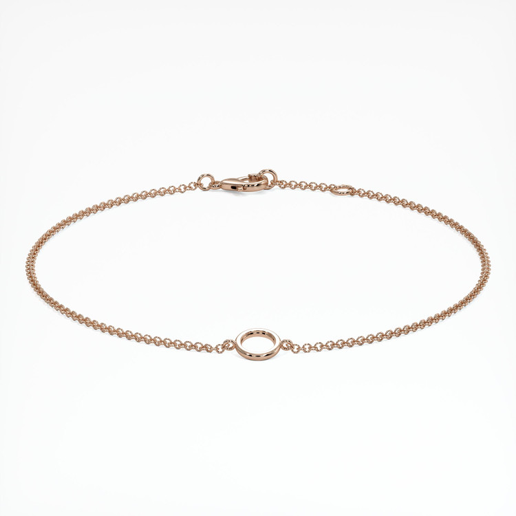 14K Rose Gold Vedic Bracelet Setting
