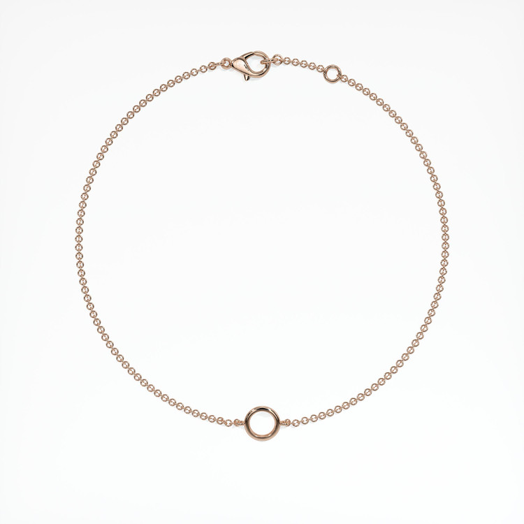 14K Rose Gold Vedic Bracelet Setting