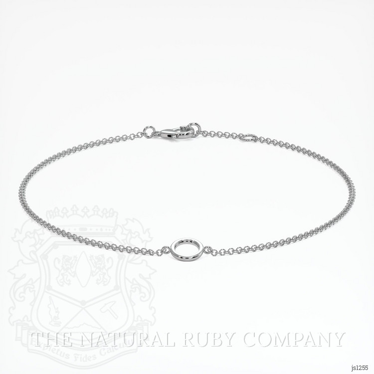 14K White Gold Vedic Bracelet Setting