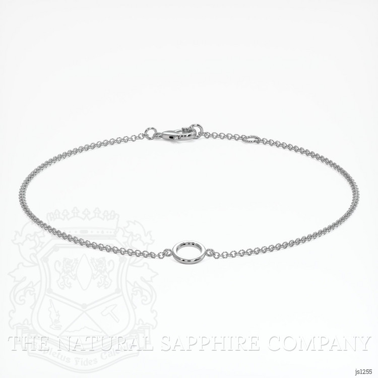 14K White Gold Vedic Bracelet Setting