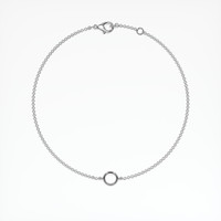 18K White Gold Vedic Bracelet Setting Image