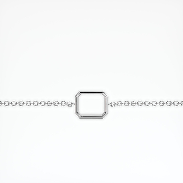 14K White Gold Vedic Bracelet Setting