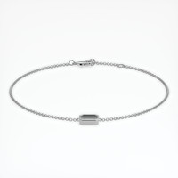 14K White Gold Vedic Bracelet Setting Image