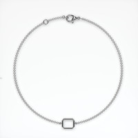 14K White Gold Vedic Bracelet Setting Image