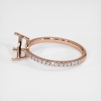 14K Rose Gold Pave Ring Setting Image