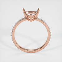 14K Rose Gold Pave Ring Setting Image