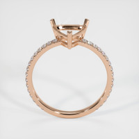 18K Rose Gold Pave Ring Setting Image