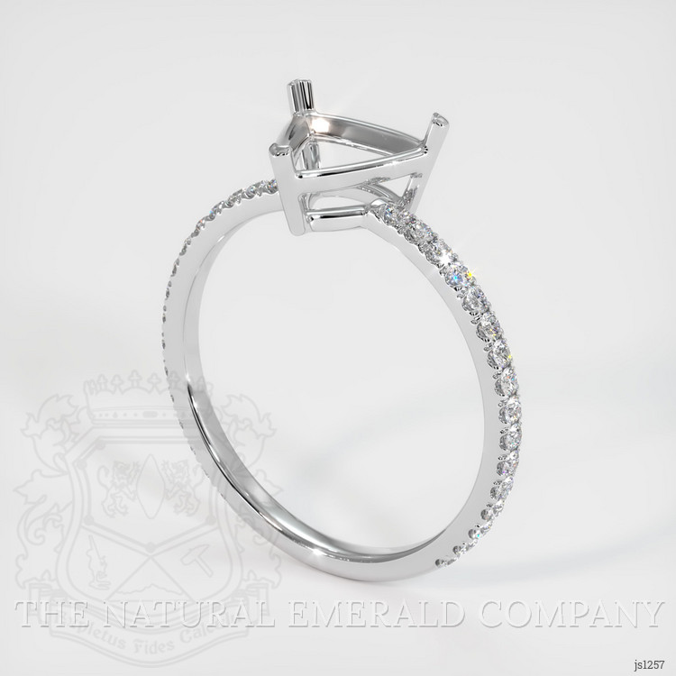 Silver Pave Ring Setting