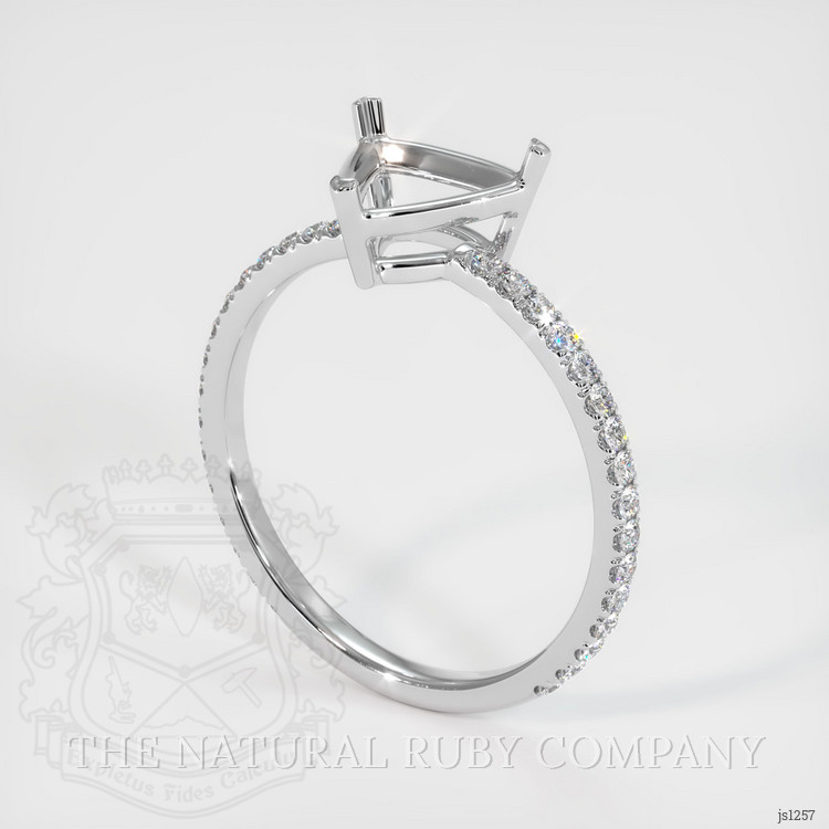 Silver Pave Ring Setting