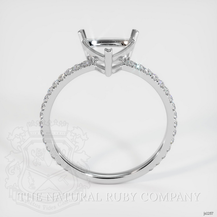 10K White Gold Pave Ring Setting