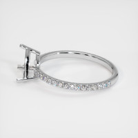 14K White Gold Pave Ring Setting Image