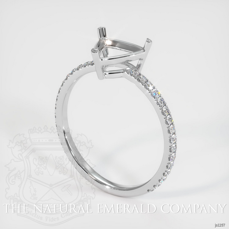  Emerald Ring 4.29 Ct., 18K White Gold