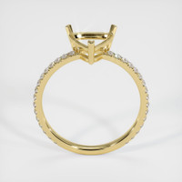 18K Yellow Gold Pave Ring Setting Image