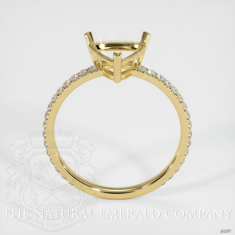18K Yellow Gold Pave Ring Setting