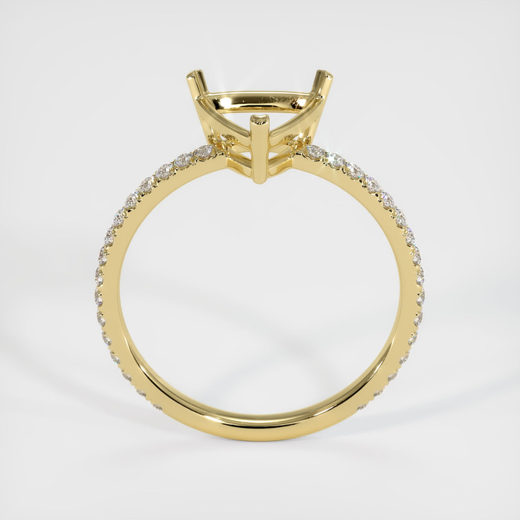 18K Yellow Gold Pave Ring Setting