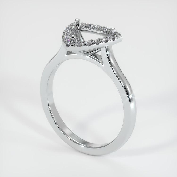 Platinum 950 Pave Ring Setting