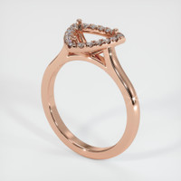 14K Rose Gold Pave Ring Setting Video