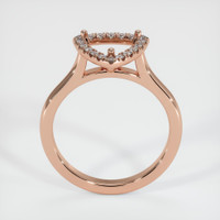 14K Rose Gold Pave Ring Setting Image