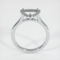 14K White Gold Pave Ring Setting Image