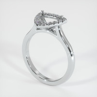 18K White Gold Pave Ring Setting Video