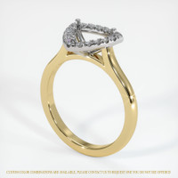 14K White & Yellow Pave Ring Setting Video