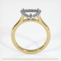 14K White & Yellow Pave Ring Setting Image