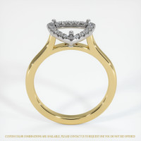 18K White & Yellow Pave Ring Setting Image