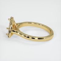 18K Yellow Gold Pave Ring Setting Image