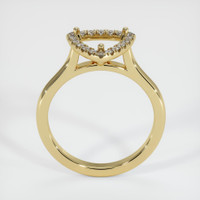 18K Yellow Gold Pave Ring Setting Image